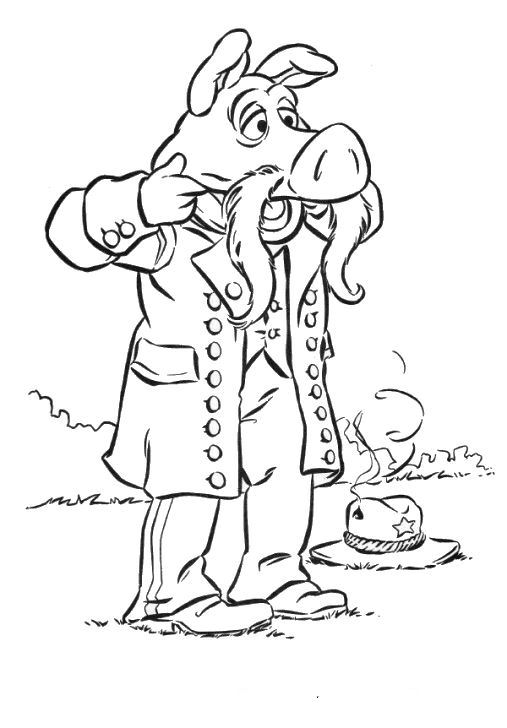 Plansa de colorat cu Muppets 14 6